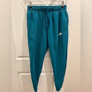 Nike Club Fleece Joggers- Teal- men’s medium